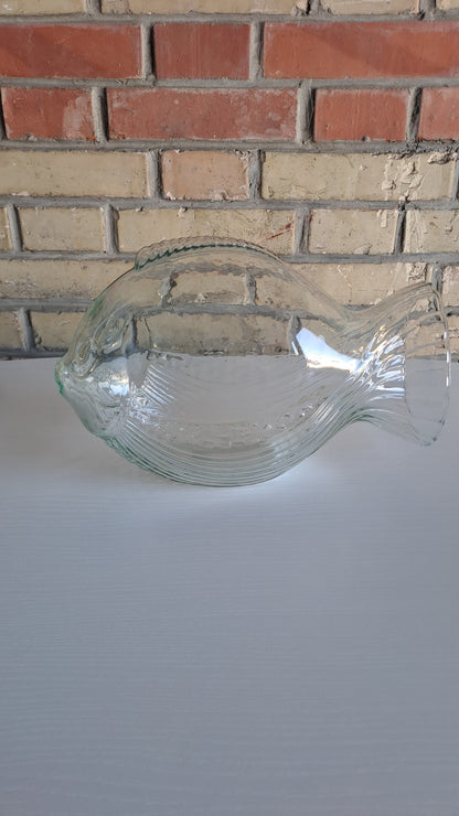 Grosser Glasfisch aus recyceltem Glas - Made in Spain