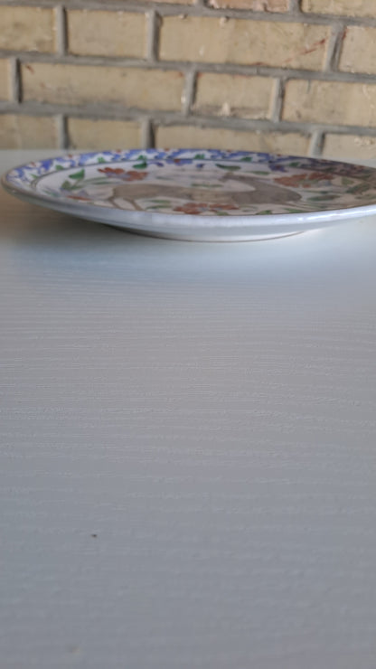 Vintage Ikaros Pottery Rhodes handbemalter Keramikteller
