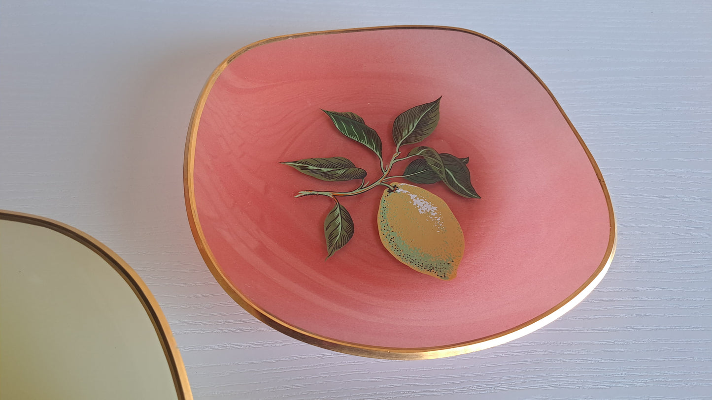 Vintage Obst Teller Schalen Set 7-teilig 50er/60er Jahre
