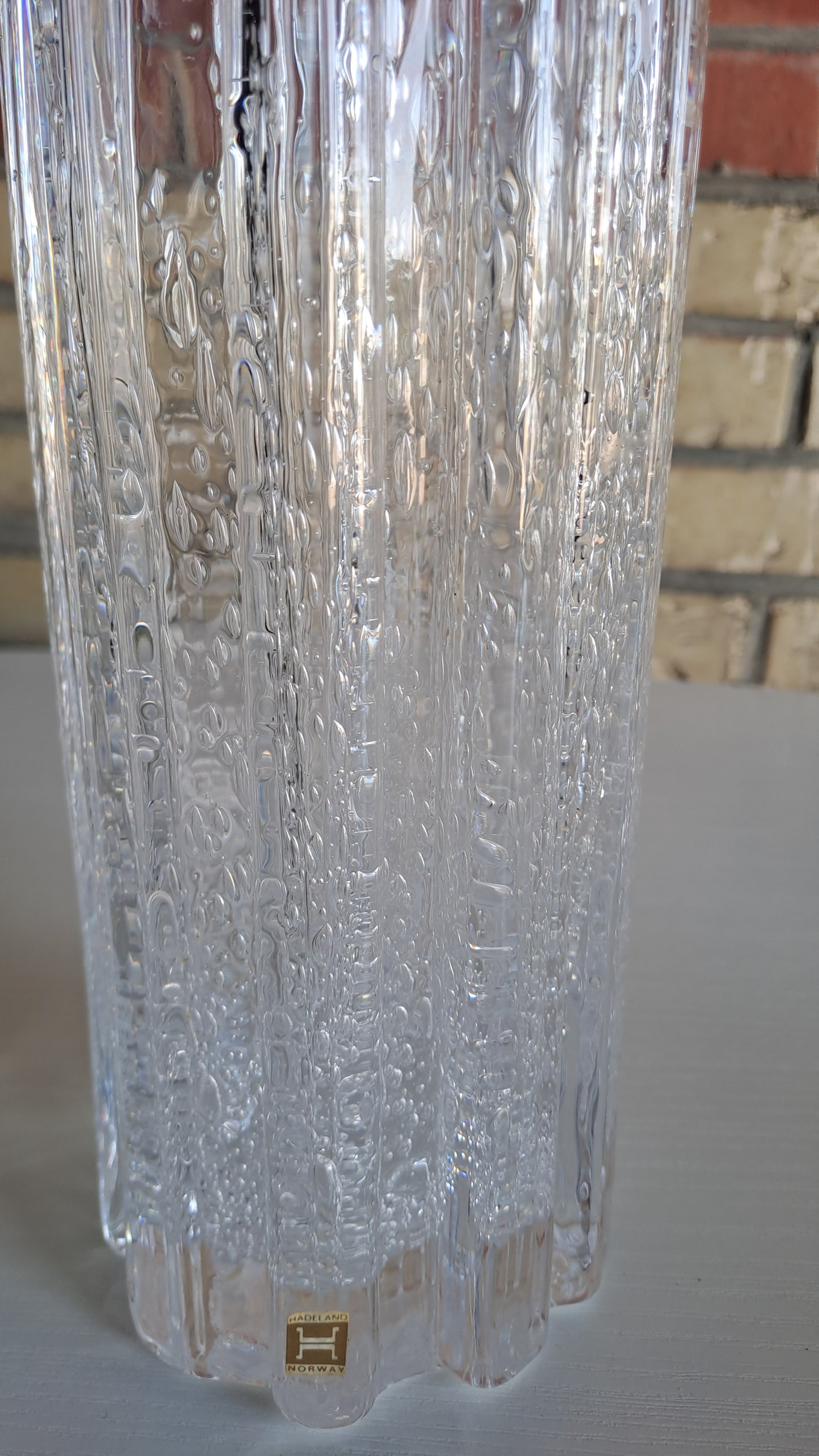 2er Set Hadeland Norway Atlantic Vase von Willy Johansson