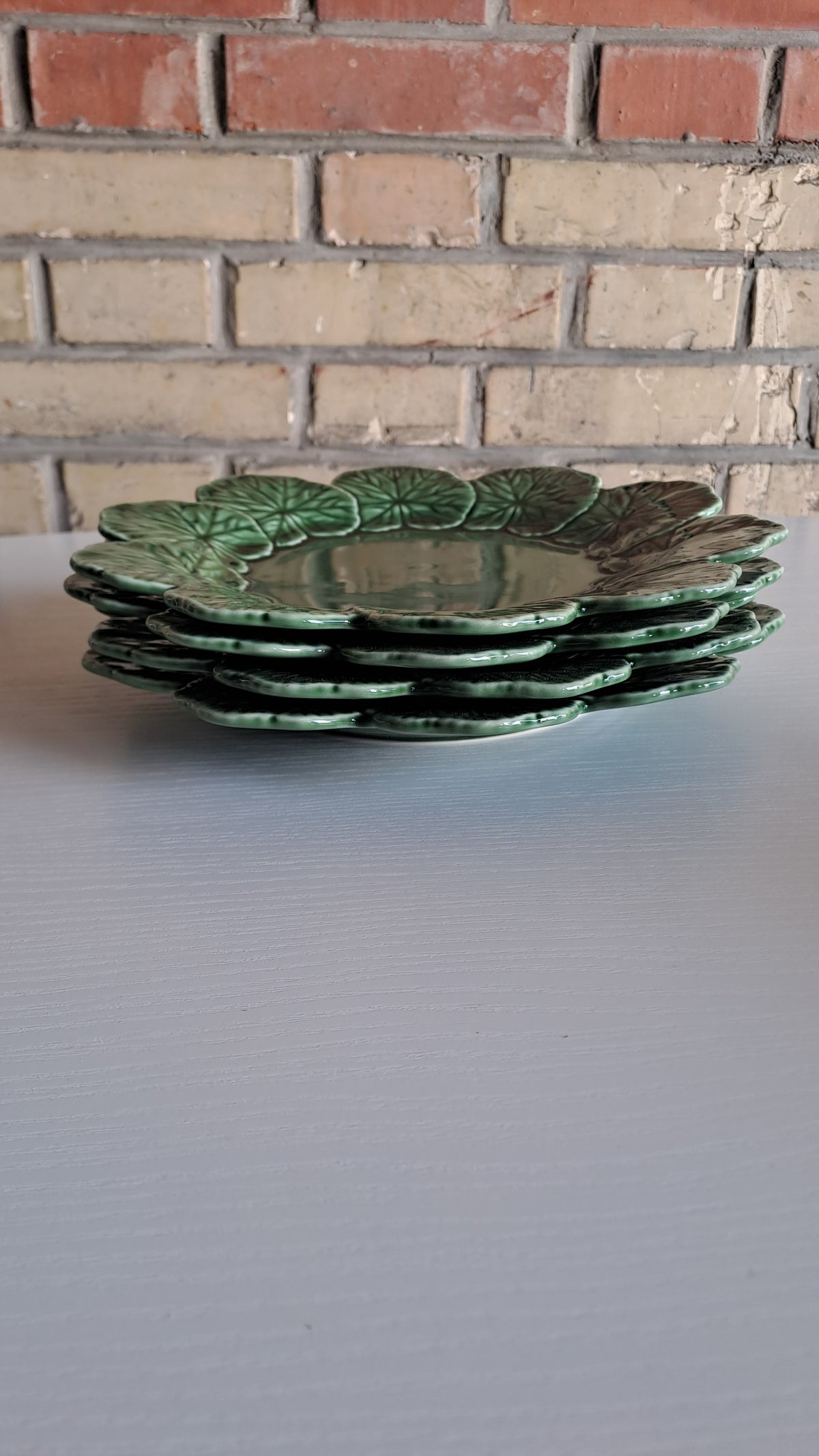 4er Set Bordallo Pinheiro Geranium Teller Made in Portugal