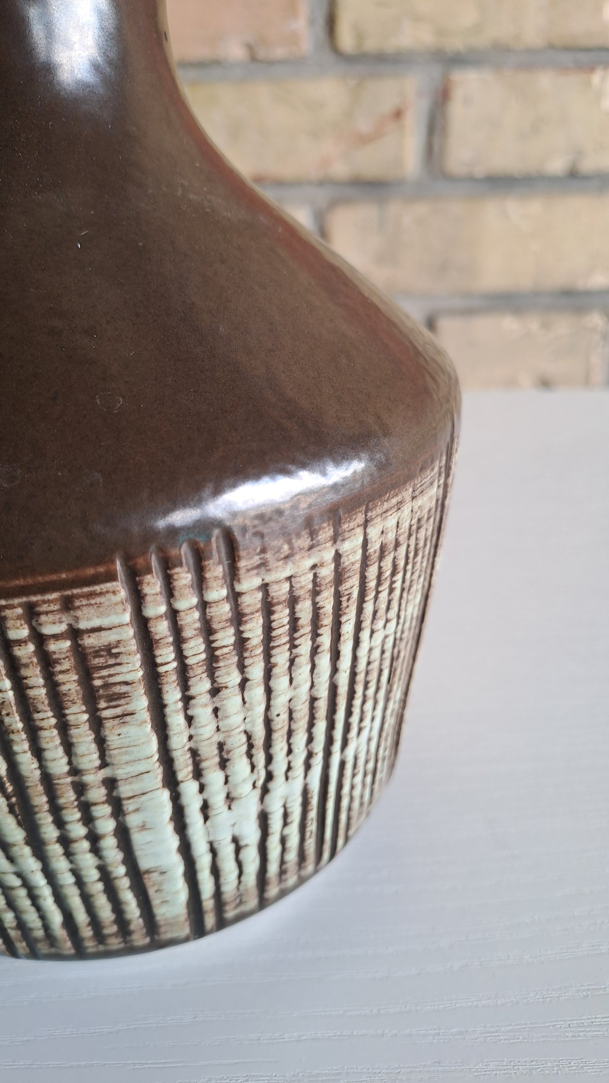 VEB Haldensleben Mid-Century Keramikvase 60er DDR