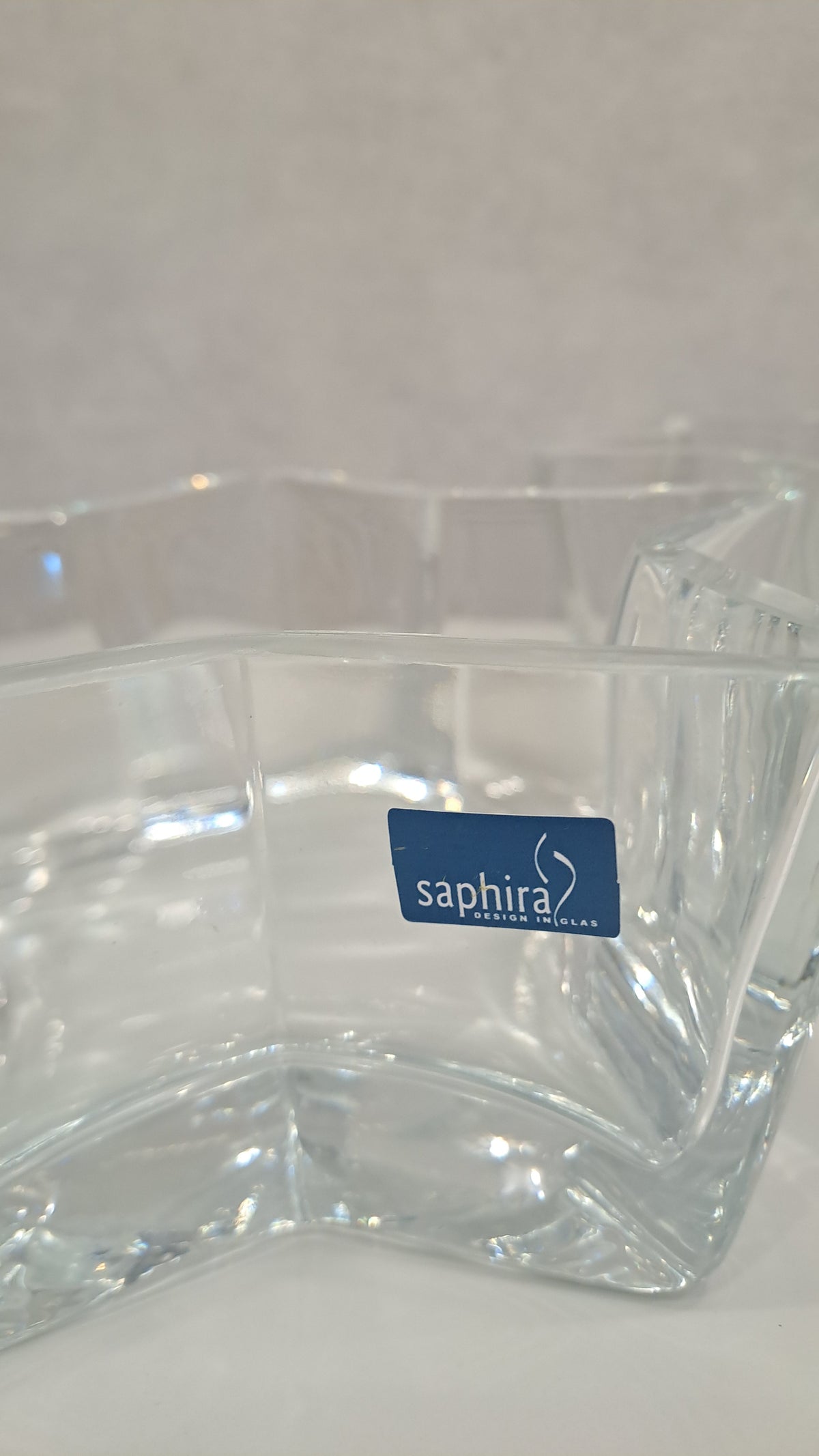 2er Set weihnachtliche Sternschalen von Saphira Glas Design