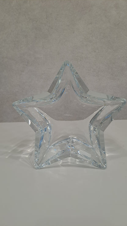 2er Set weihnachtliche Sternschalen von Saphira Glas Design