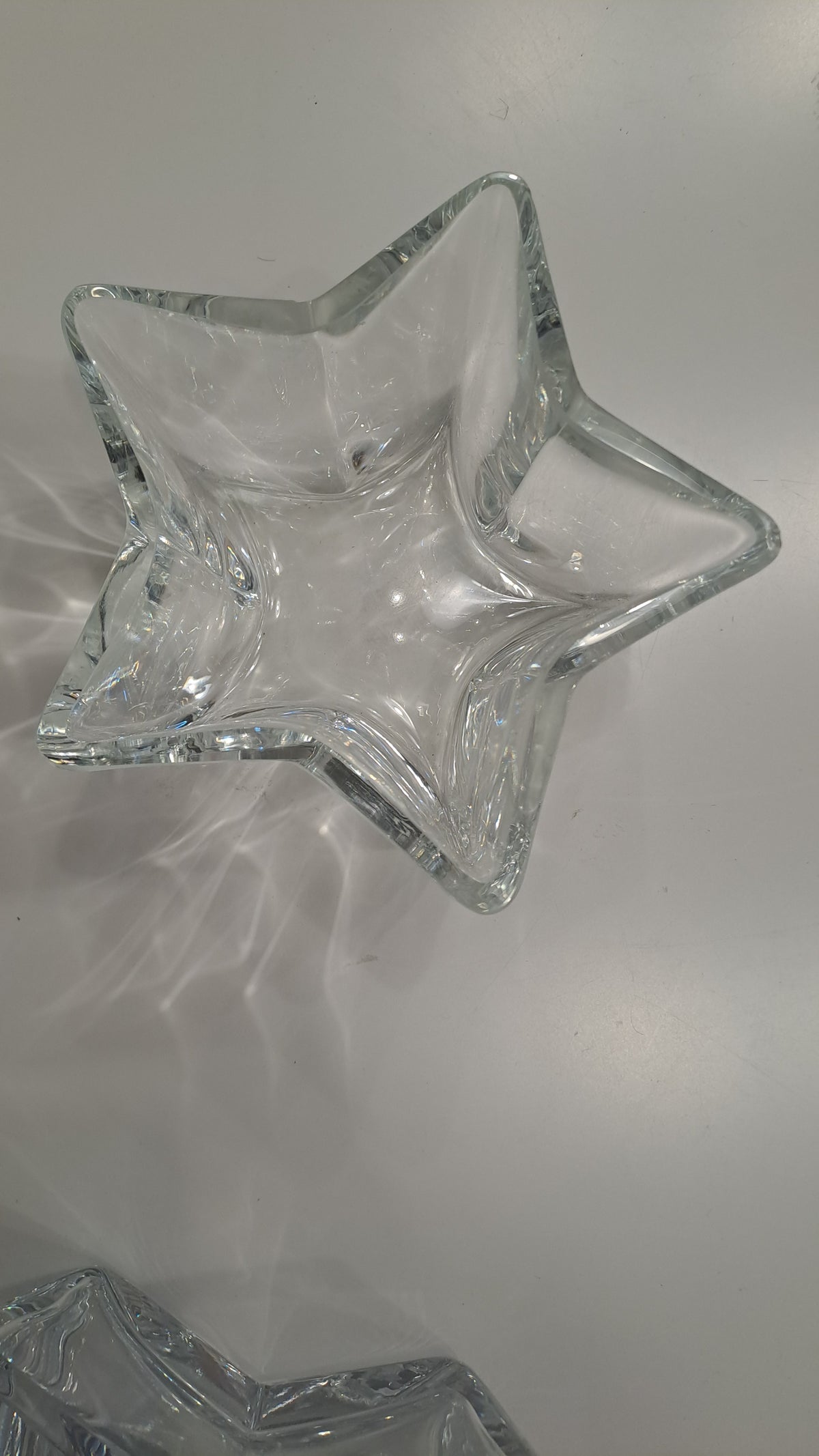 2er Set weihnachtliche Sternschalen von Saphira Glas Design