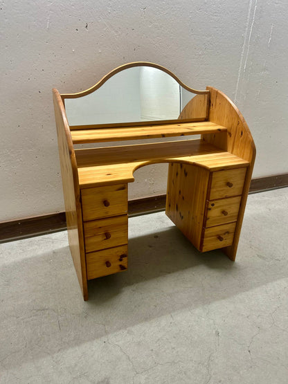 Retro Schminktisch Frisiertisch Schreibtisch Kommode Kiefer