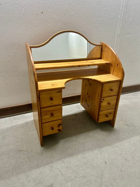Retro Schminktisch Frisiertisch Schreibtisch Kommode Kiefer