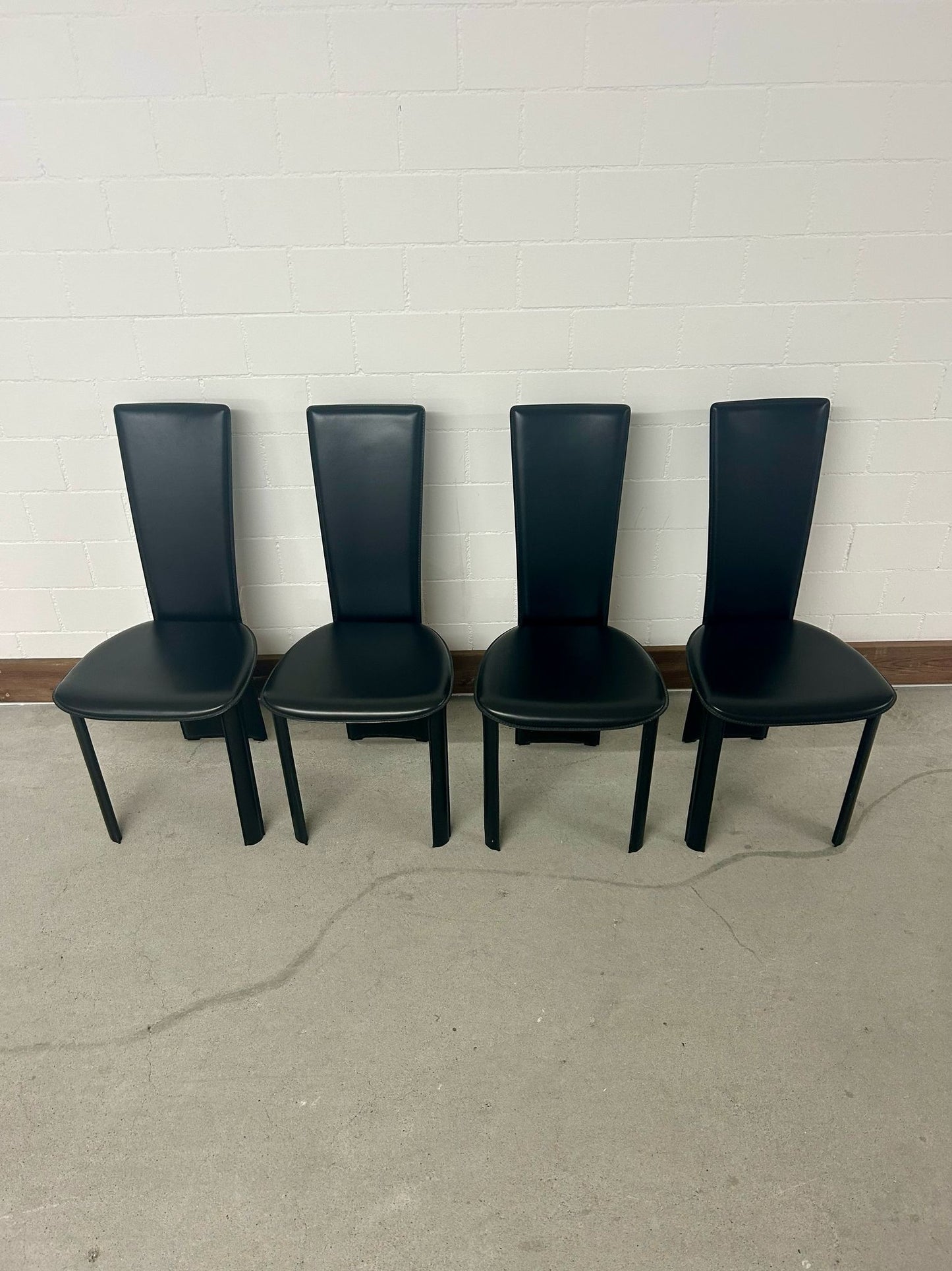 4 Design Stühle Leder Frag Psyra Handgefertigt Italien