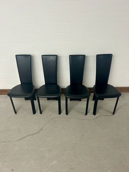 4 Design Stühle Leder Frag Psyra Handgefertigt Italien