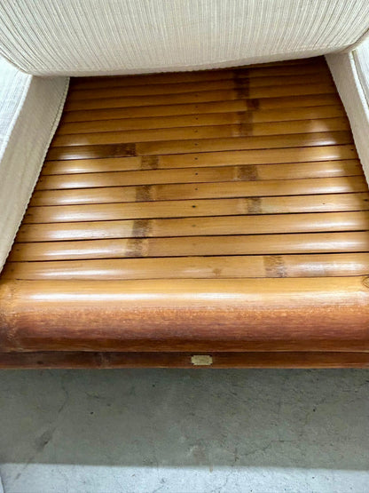 Skulpturales Bambus-Rattan-Sofa, 1970er Jahre