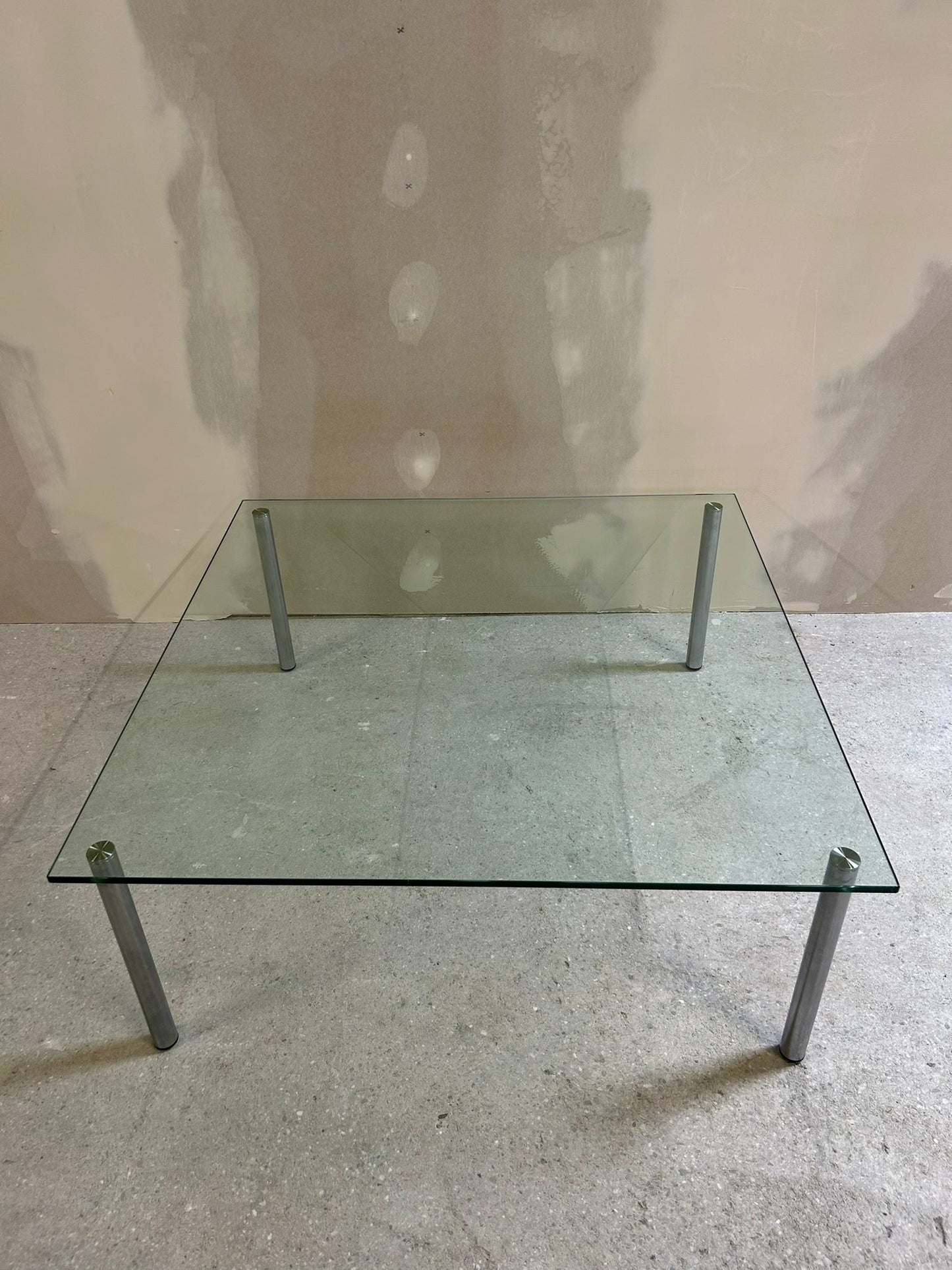 Clubtisch DRAENERT Couchtisch WHY NOT quadratisch Glas Chrom