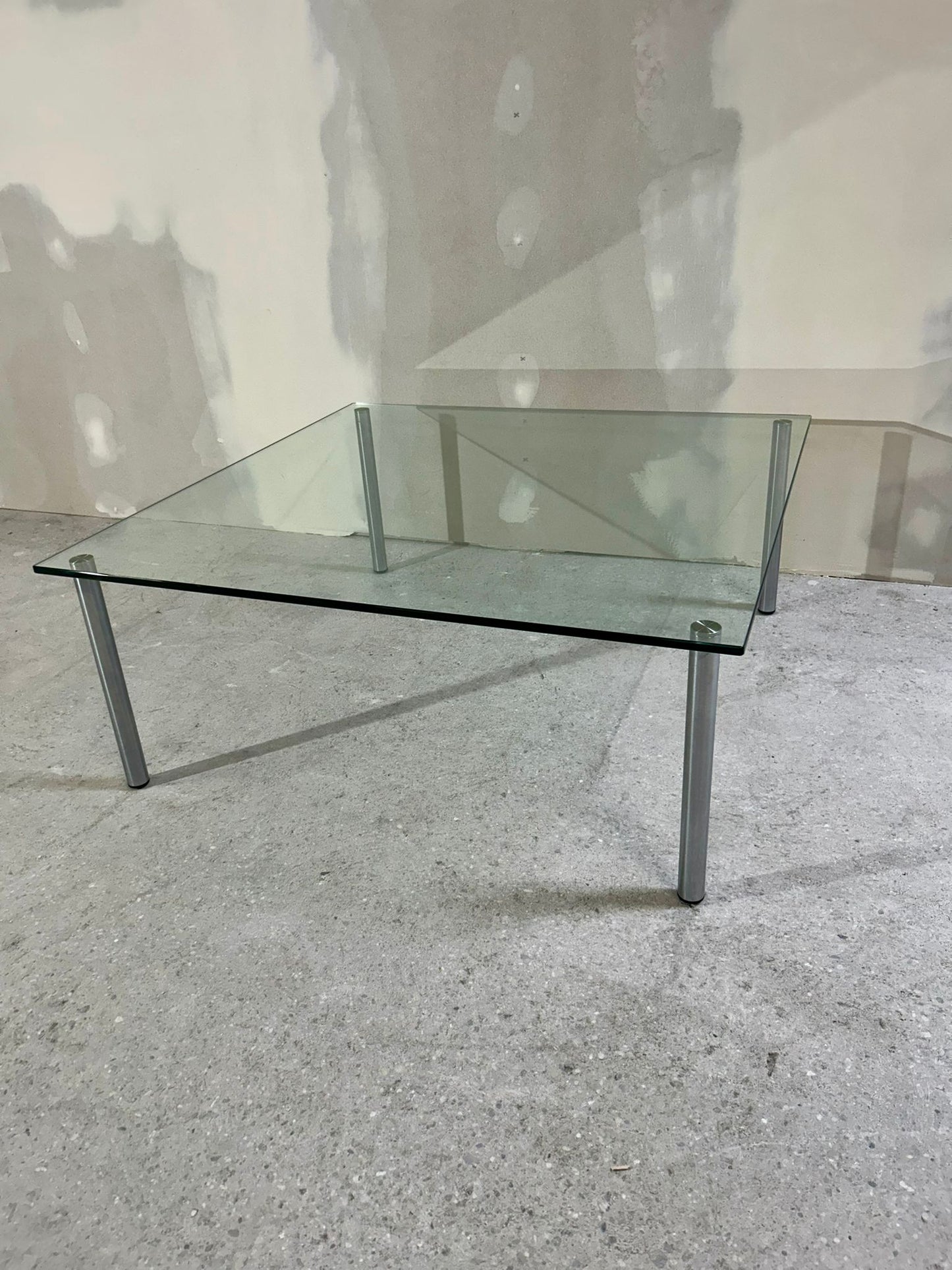 Clubtisch DRAENERT Couchtisch WHY NOT quadratisch Glas Chrom