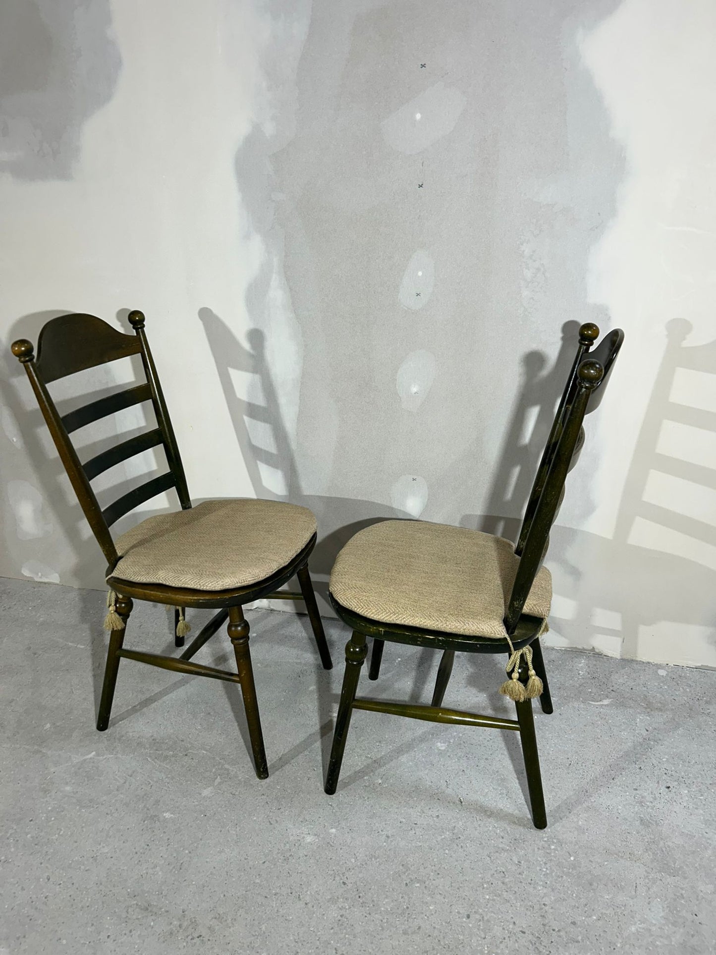 2er Set Skandinavische Nesto Stühle Vintage Landhausstil