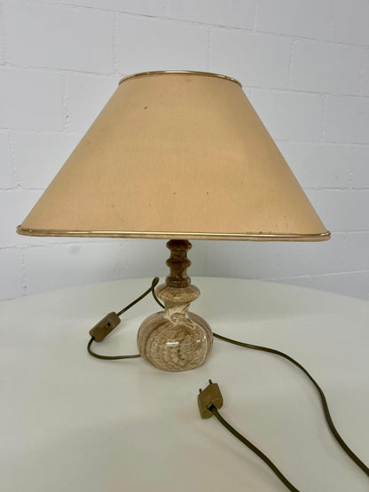 Vintage Marmor Lampe Tischlampe Nachttischlampe Marmorfuss