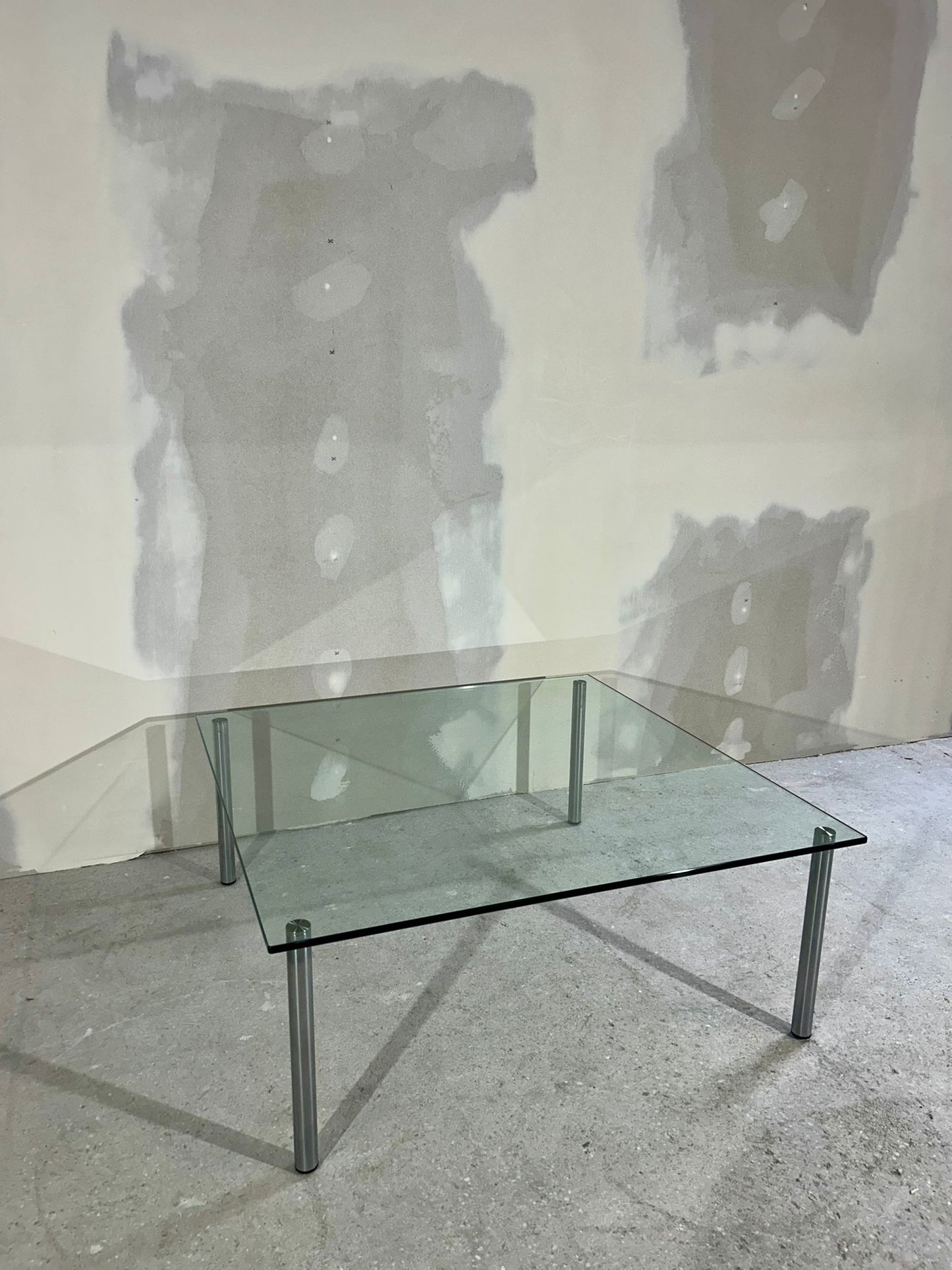 Clubtisch DRAENERT Couchtisch WHY NOT quadratisch Glas Chrom