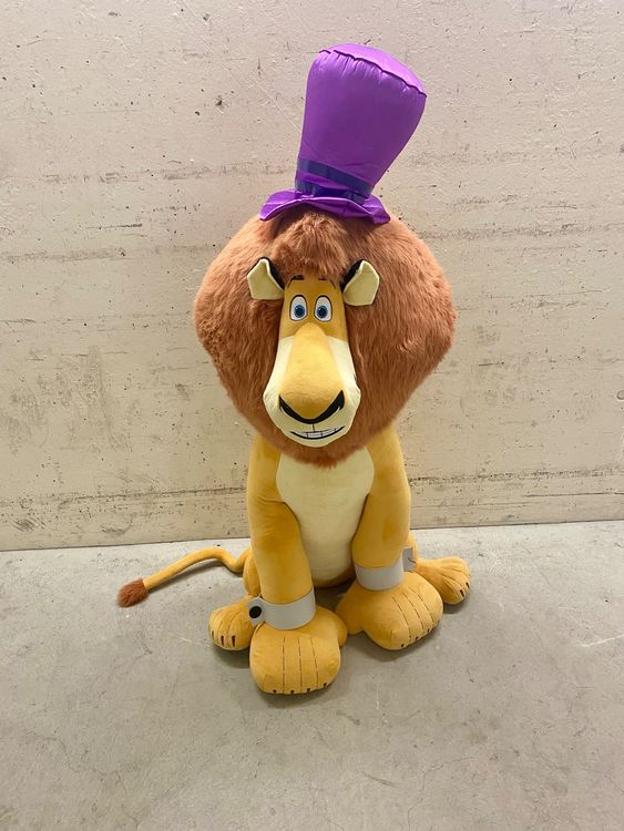 Madagascar ''Alex'' lebensgroßer Plüschtier Löwe