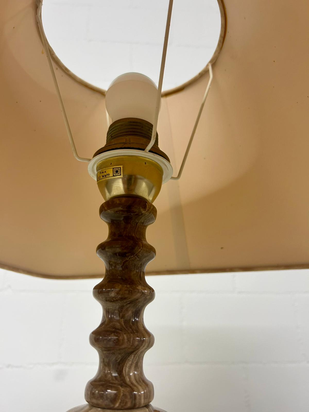 Vintage Marmor Lampe Tischlampe Nachttischlampe Marmorfuss