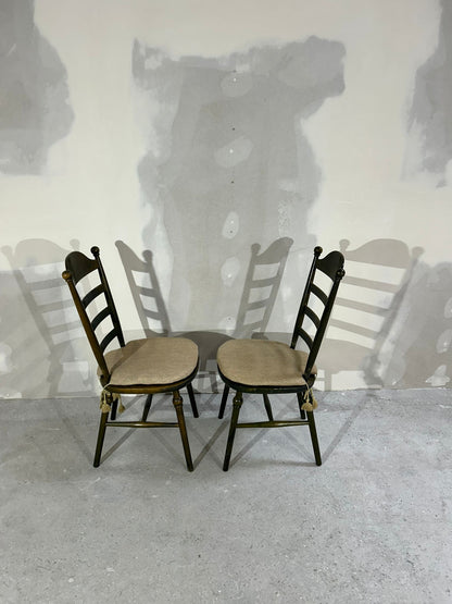 2er Set Skandinavische Nesto Stühle Vintage Landhausstil