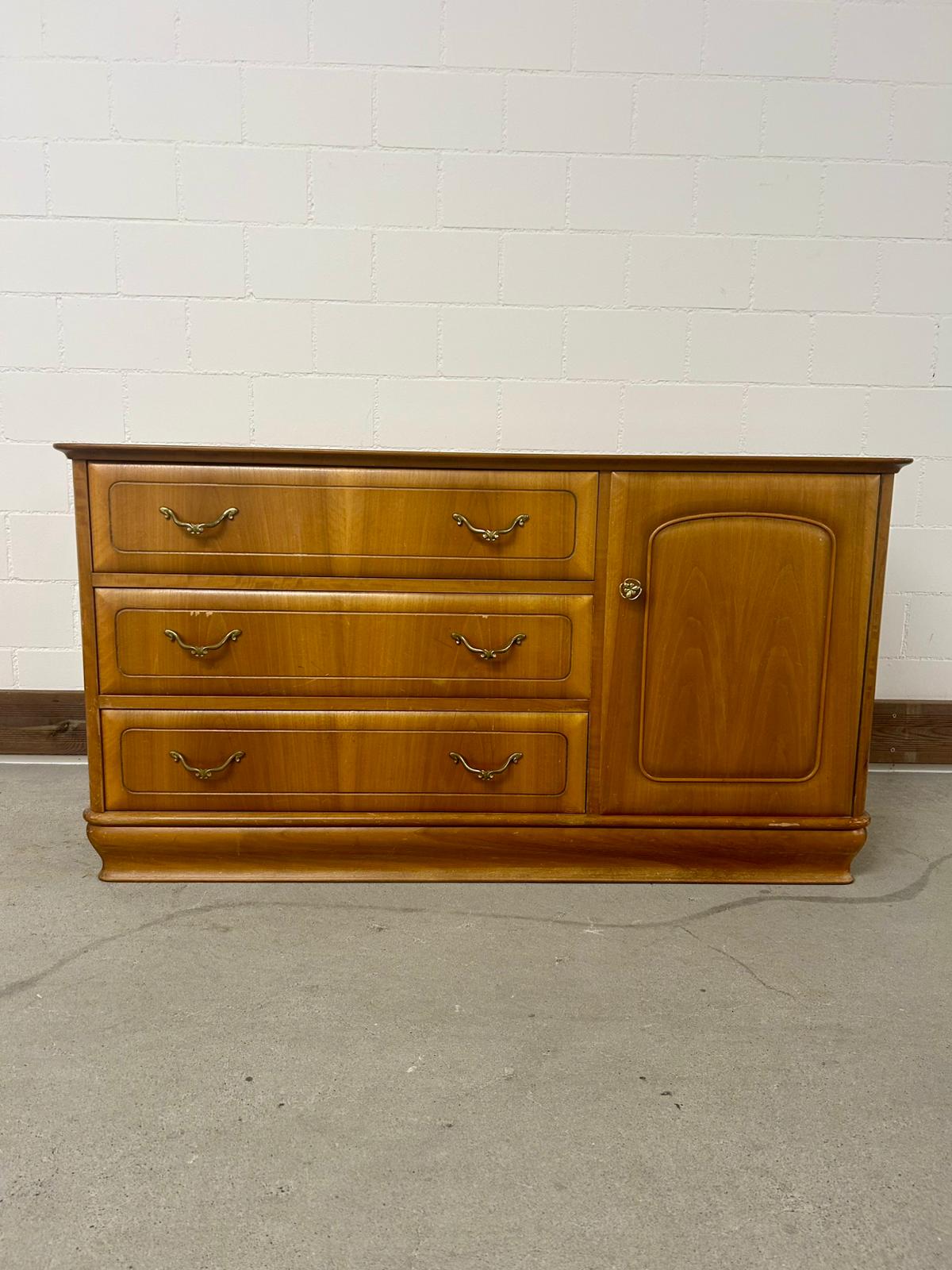 Retro Sideboard Buffet mit Schubladen Holz Vintage Kommode