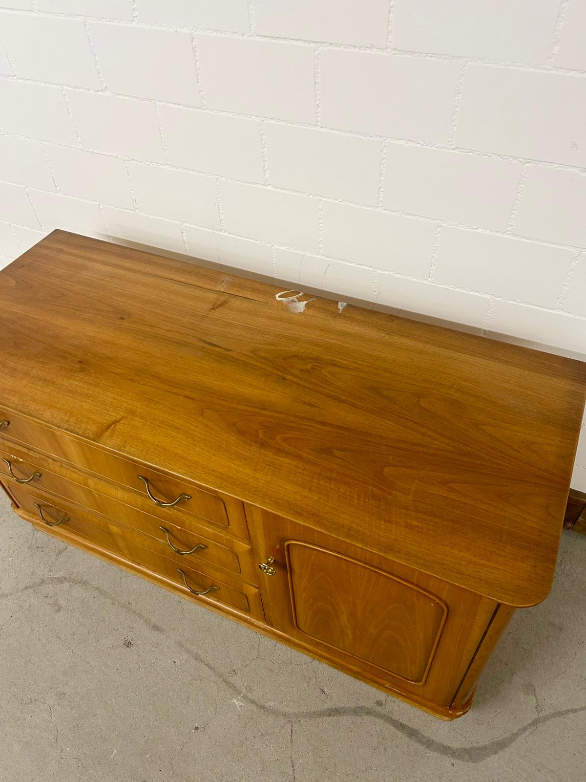 Retro Sideboard Buffet mit Schubladen Holz Vintage Kommode