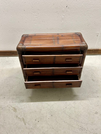 Italienische Kommode aus Bambus und Rattan 1960er