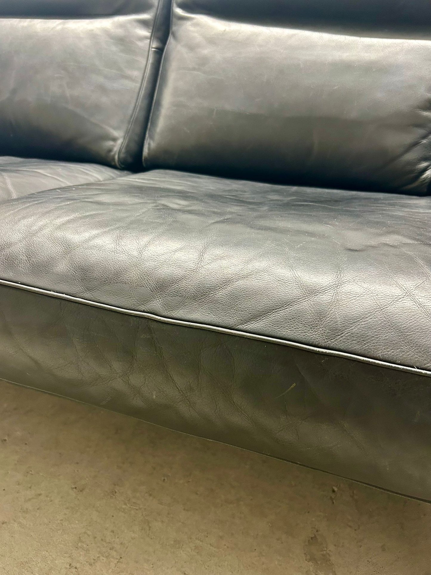 De Sede DS-70 Ledersofa 2er Sofa schwarz guter Zustand
