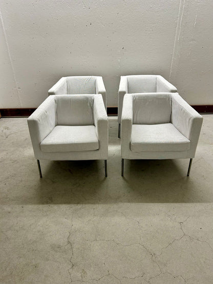 Moderne Ikea Klappsta Stoffsessel, weiss, guter Zustand