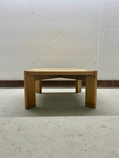 2er Set Holz Beistelltisch Massiv Vintage Couchtisch
