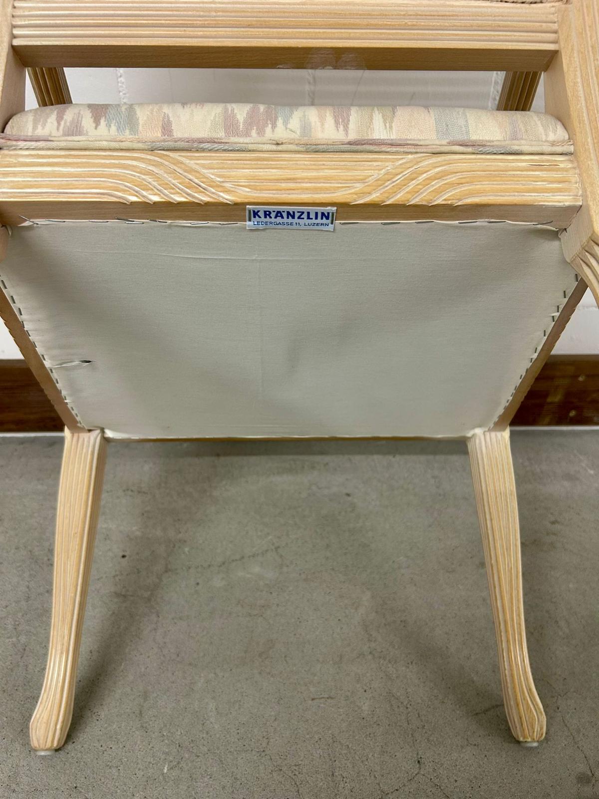 Klassischer Armlehnstuhl Wienergeflecht von Kränzlin Luzern