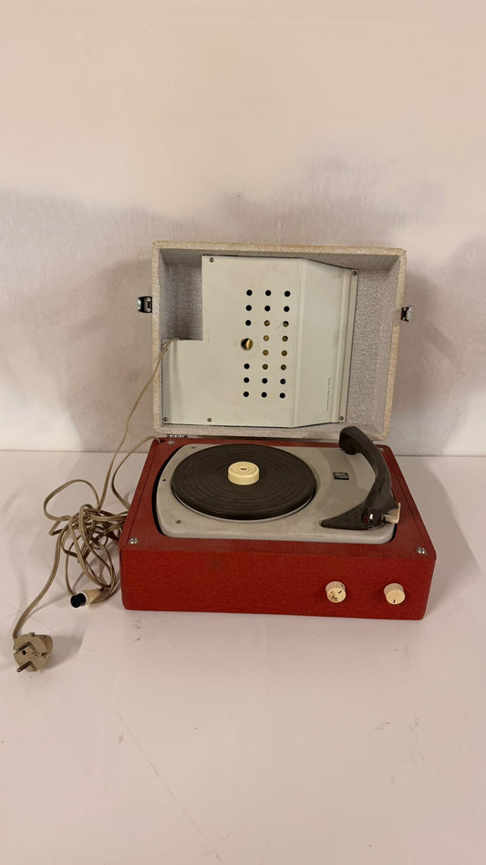 Vintage retro Kofferplattenspieler Dual Party im Koffer 60`s