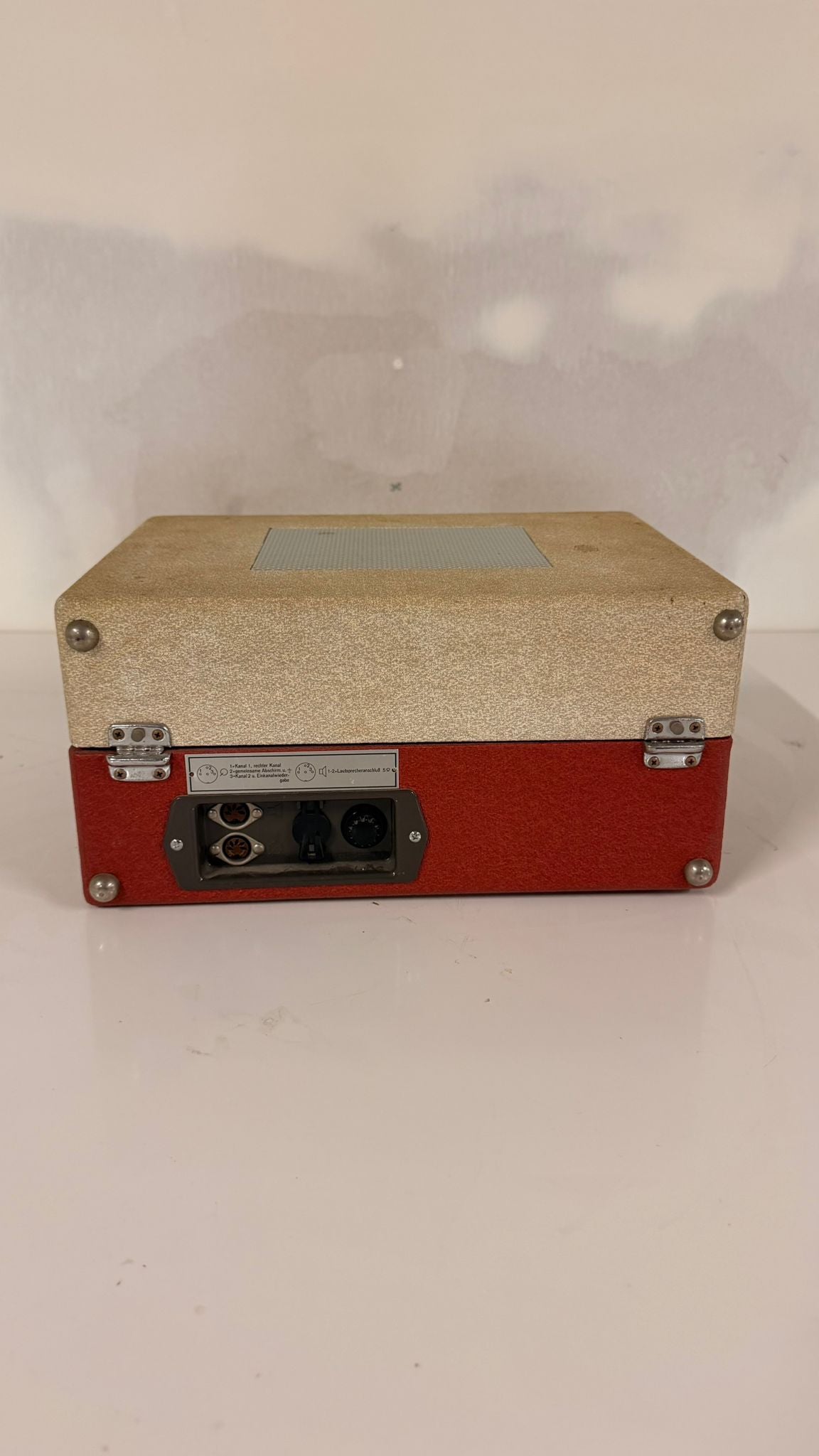 Vintage retro Kofferplattenspieler Dual Party im Koffer 60`s