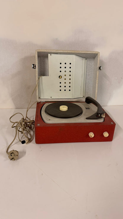 Vintage retro Kofferplattenspieler Dual Party im Koffer 60`s