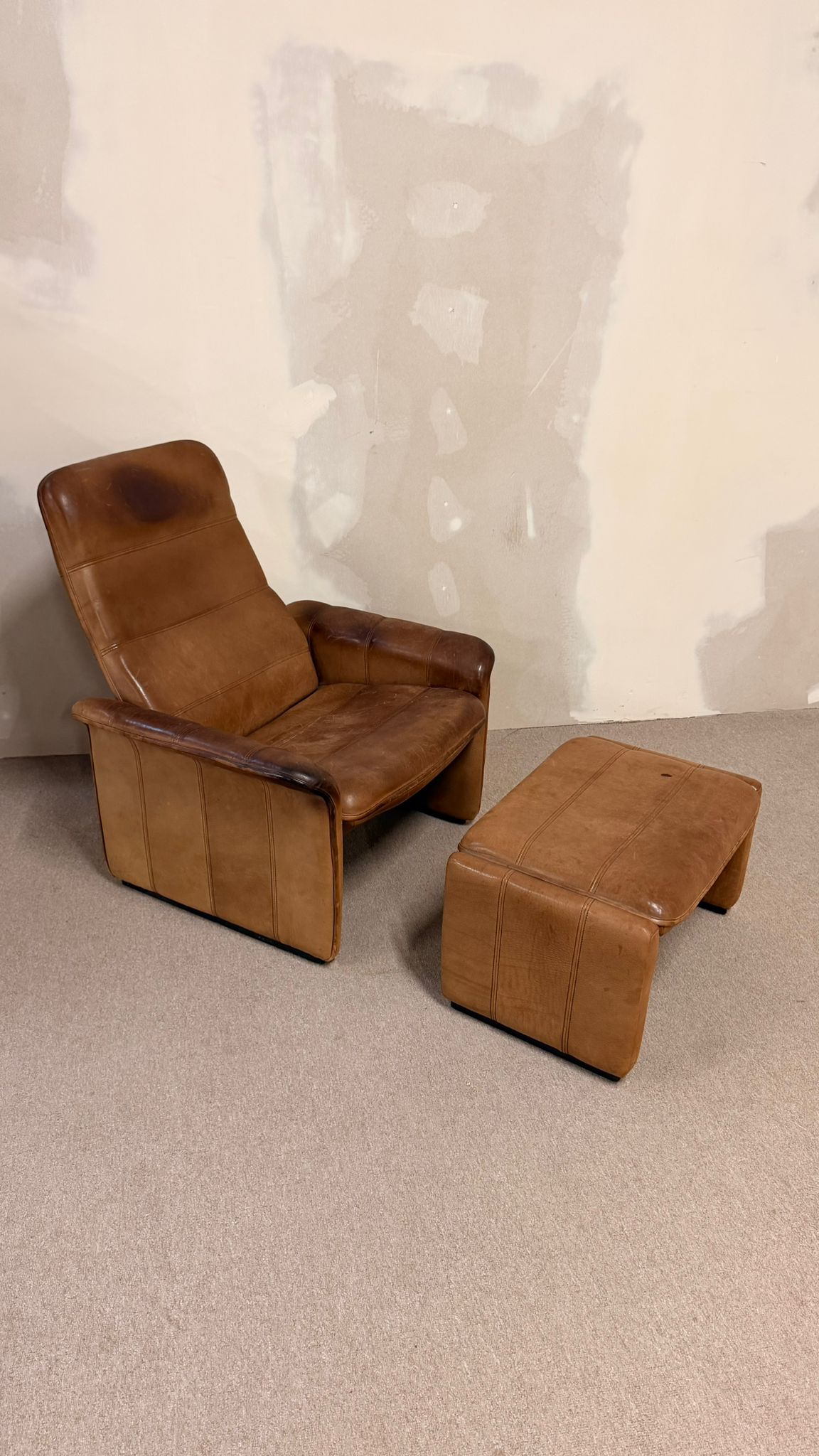De Sede Sessel DS-50 aus Büffelleder aus den 80er Jahren