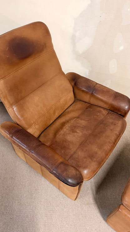 De Sede Sessel DS-50 aus Büffelleder aus den 80er Jahren