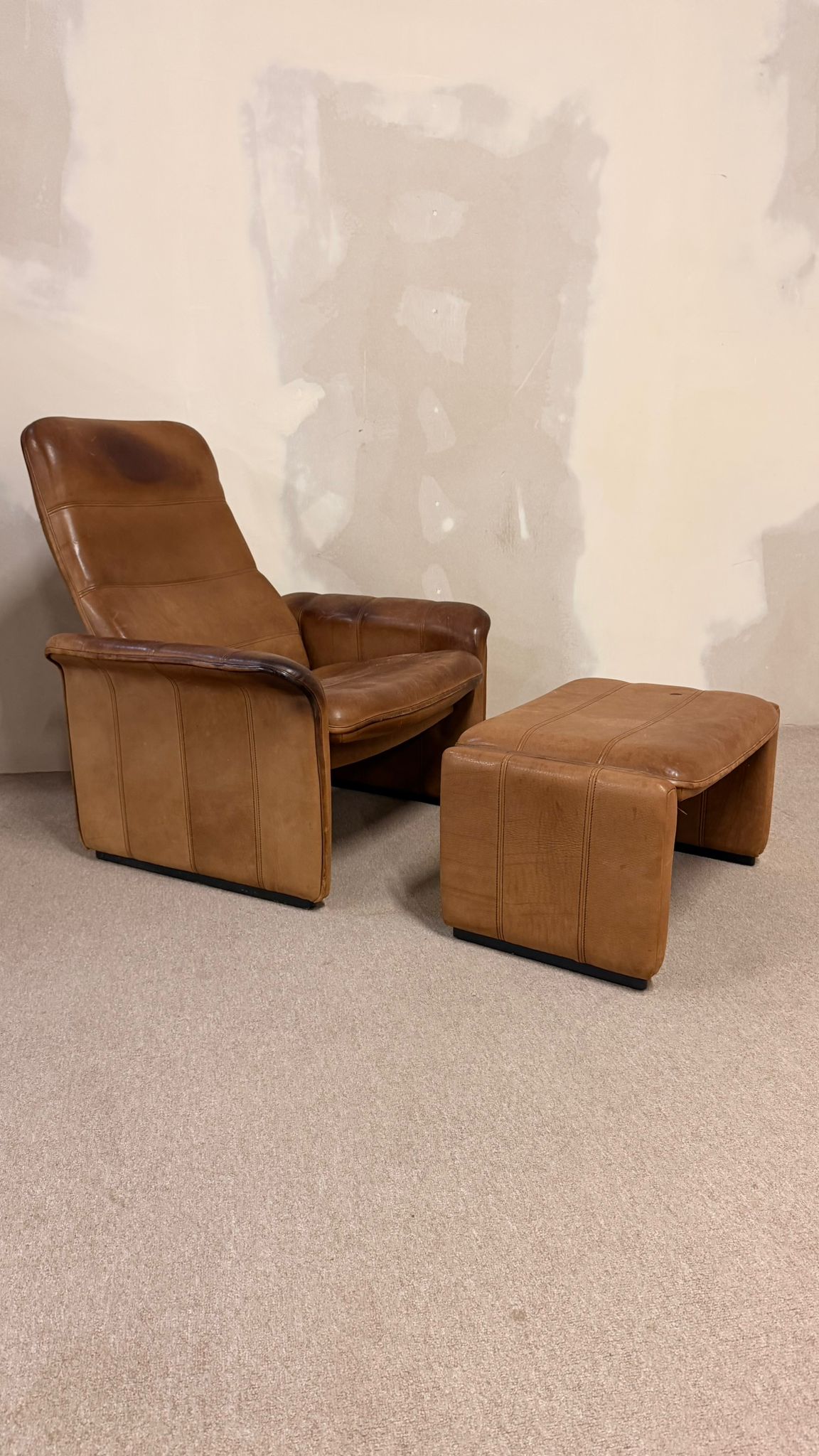 De Sede Sessel DS-50 aus Büffelleder aus den 80er Jahren