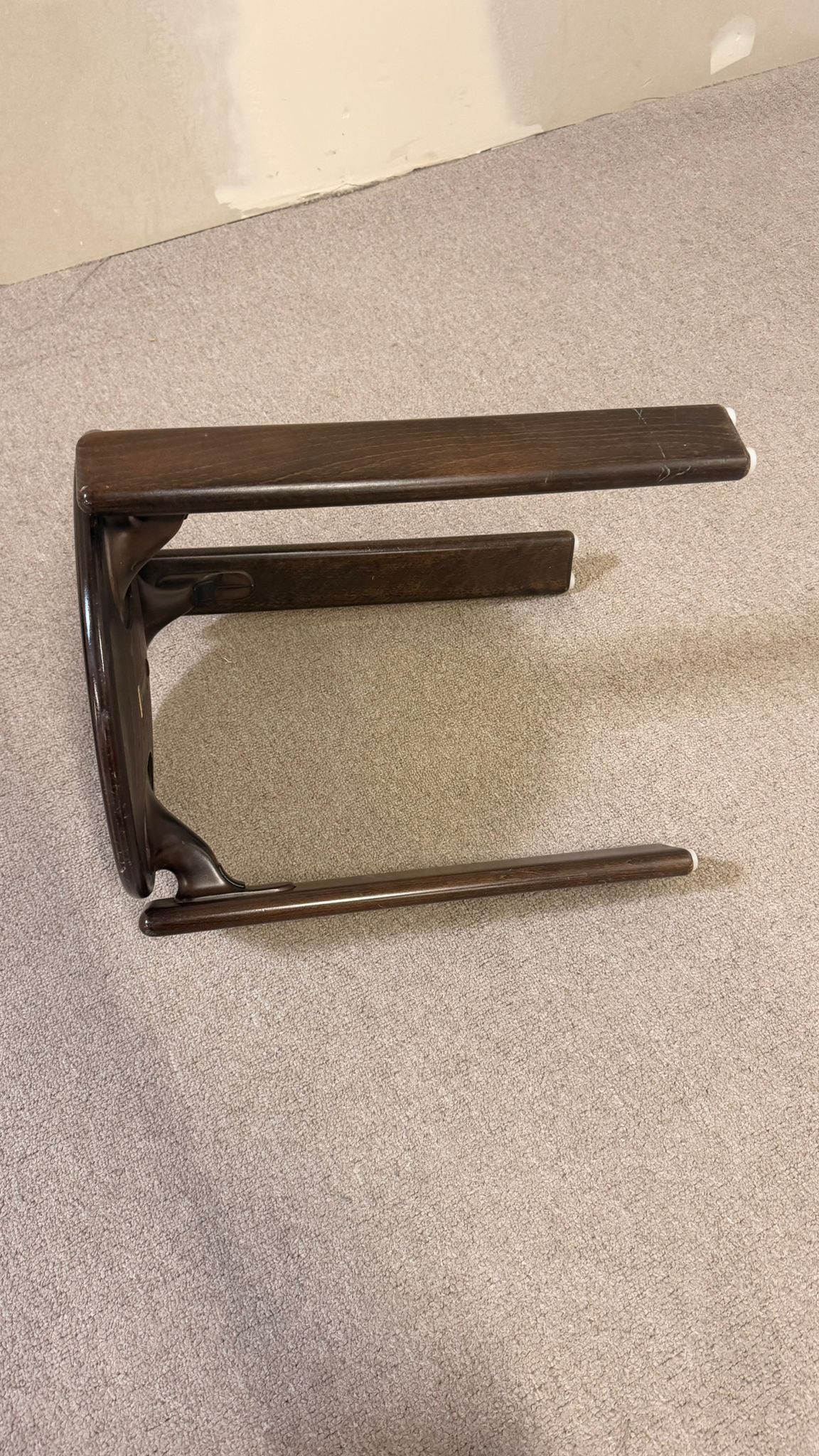 Ikonischer runder Bruno Rey Hocker für Dietiker 70er braun