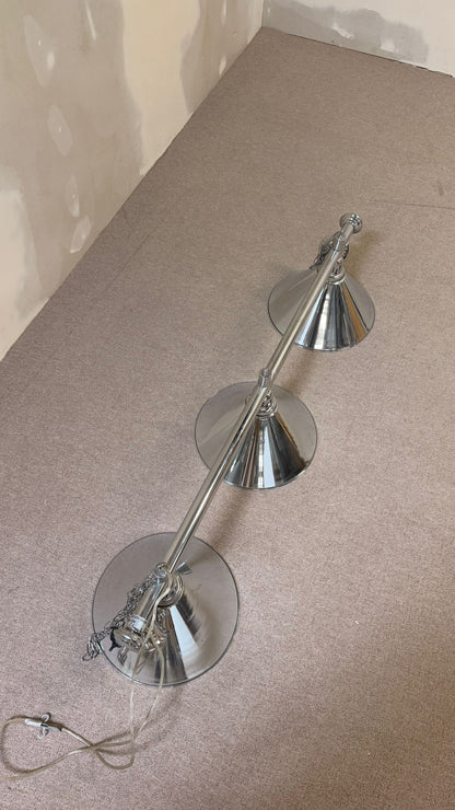 Hängelampe/ Billardlampe 3-flammig Chrom