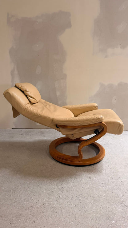 Relaxsessel aus Leder in Beige von Himolla