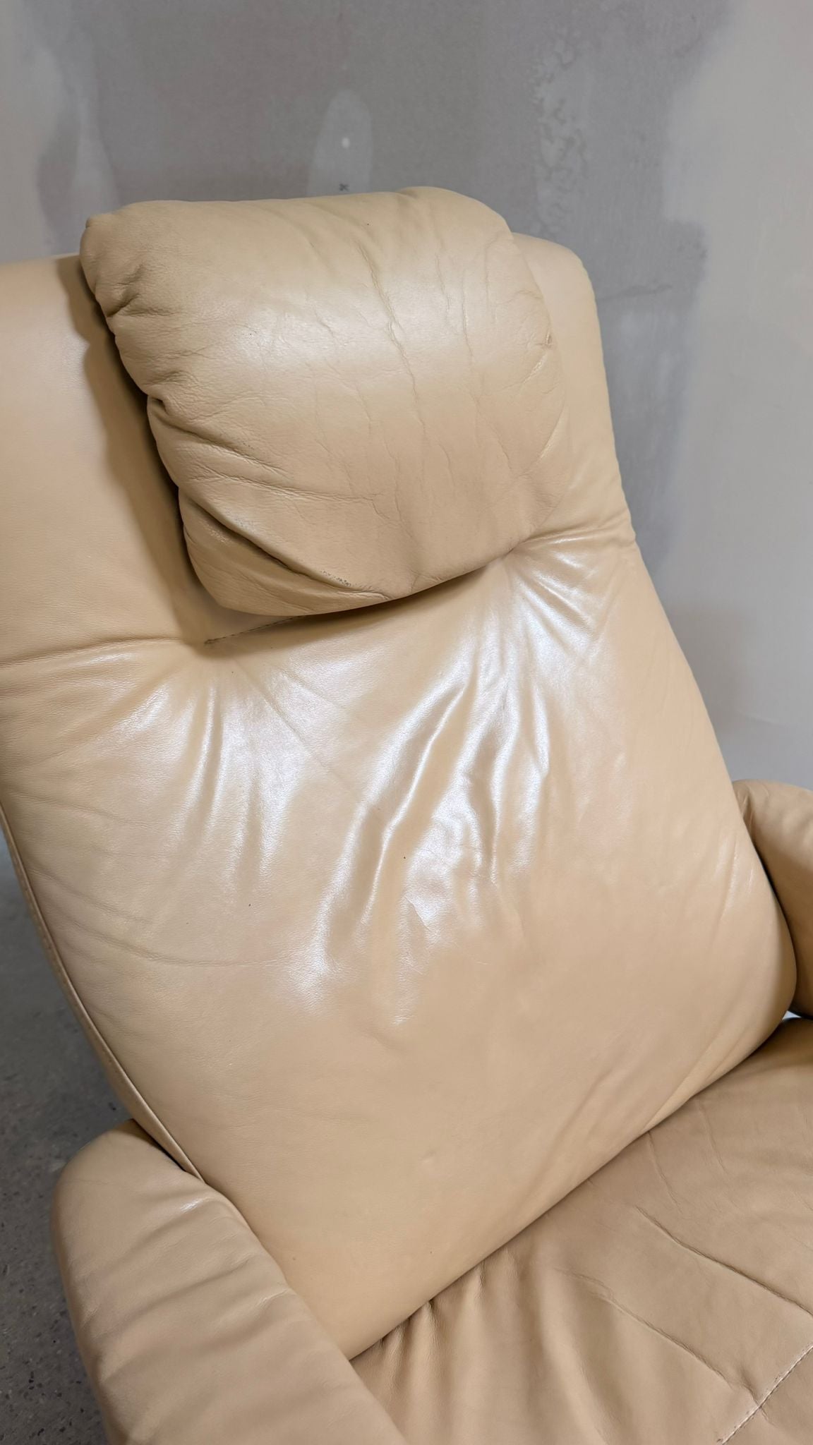 Relaxsessel aus Leder in Beige von Himolla