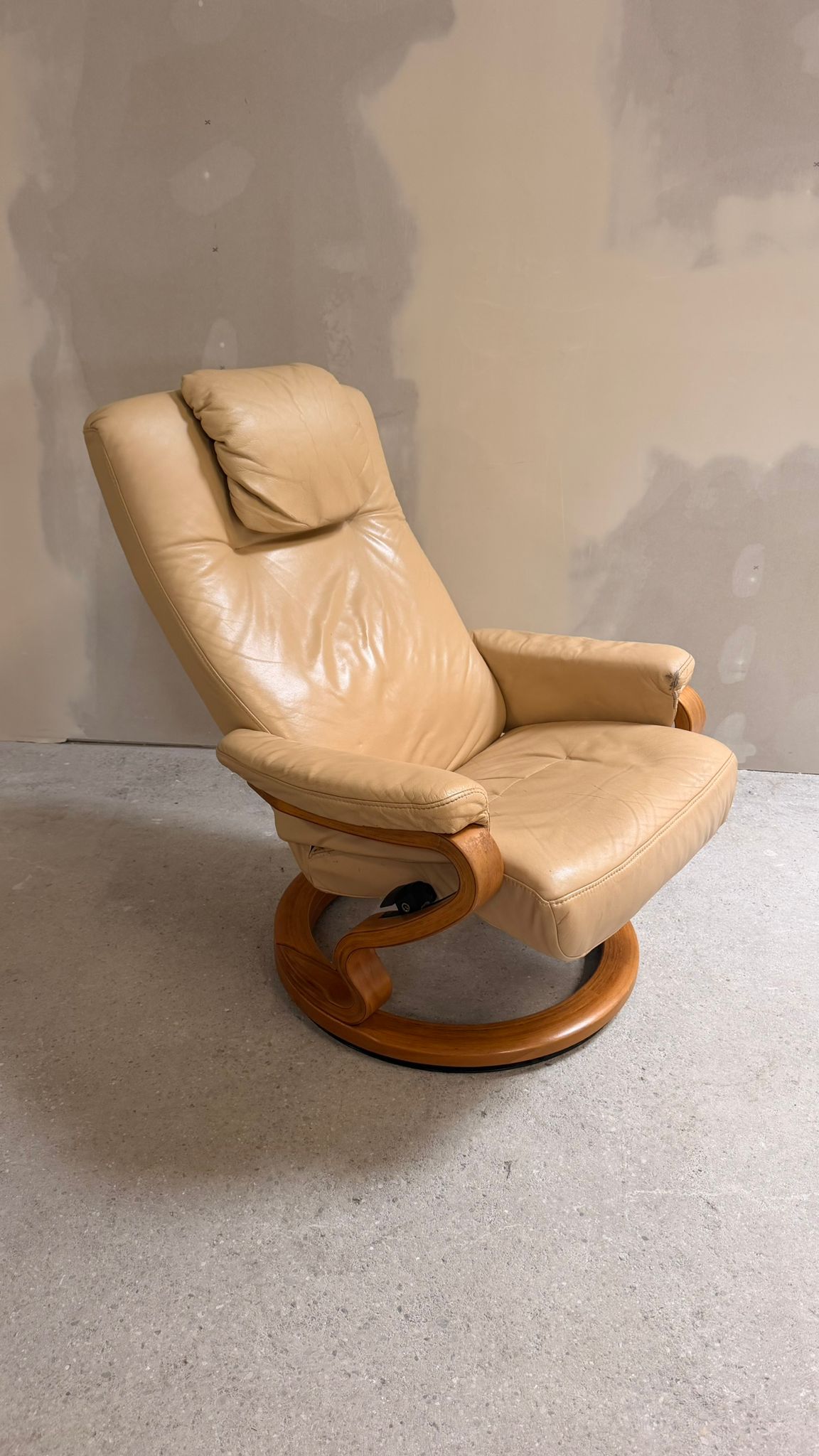 Relaxsessel aus Leder in Beige von Himolla