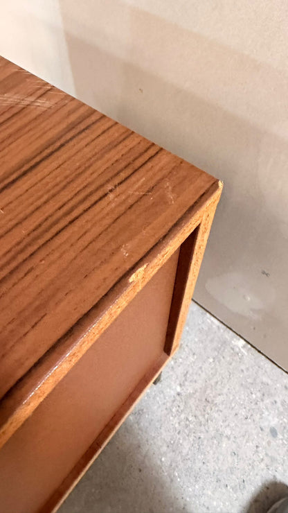 Mid Century Kommode Nachttisch mit 2 Schubladen 60er Jahre
