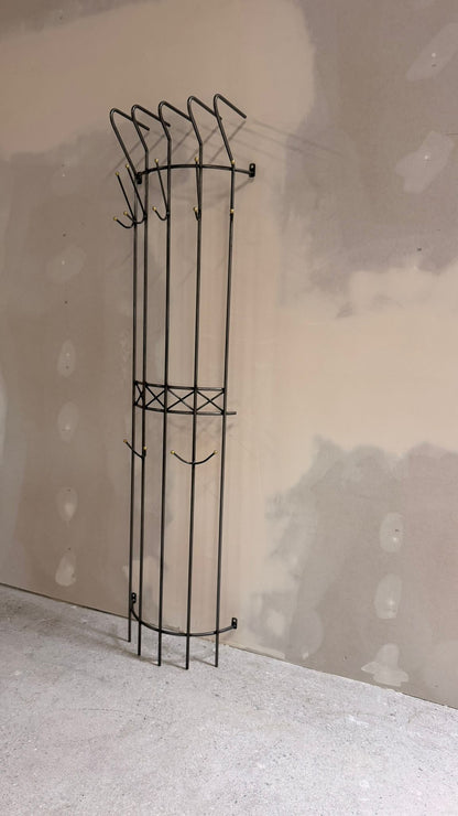 Garderobe mit Wandmontage aus Metall