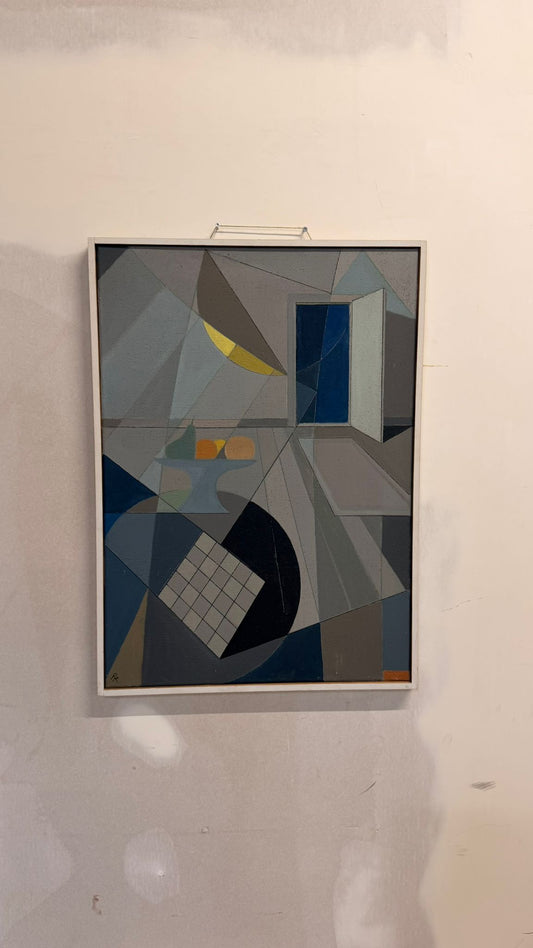 Kunstwerk Bild Offene Türe Dispersion,1980 Robert Raths
