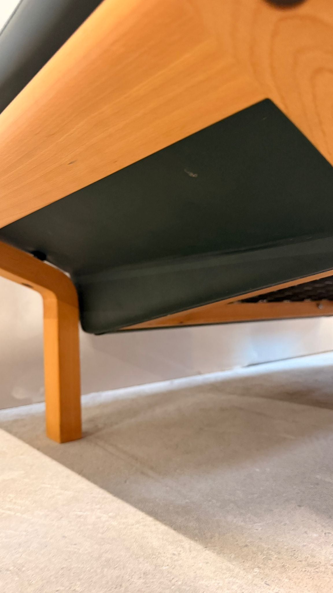 Dänisches 3-Sitzer Sofa aus Teak und dunkelgrünem Leder 70`s