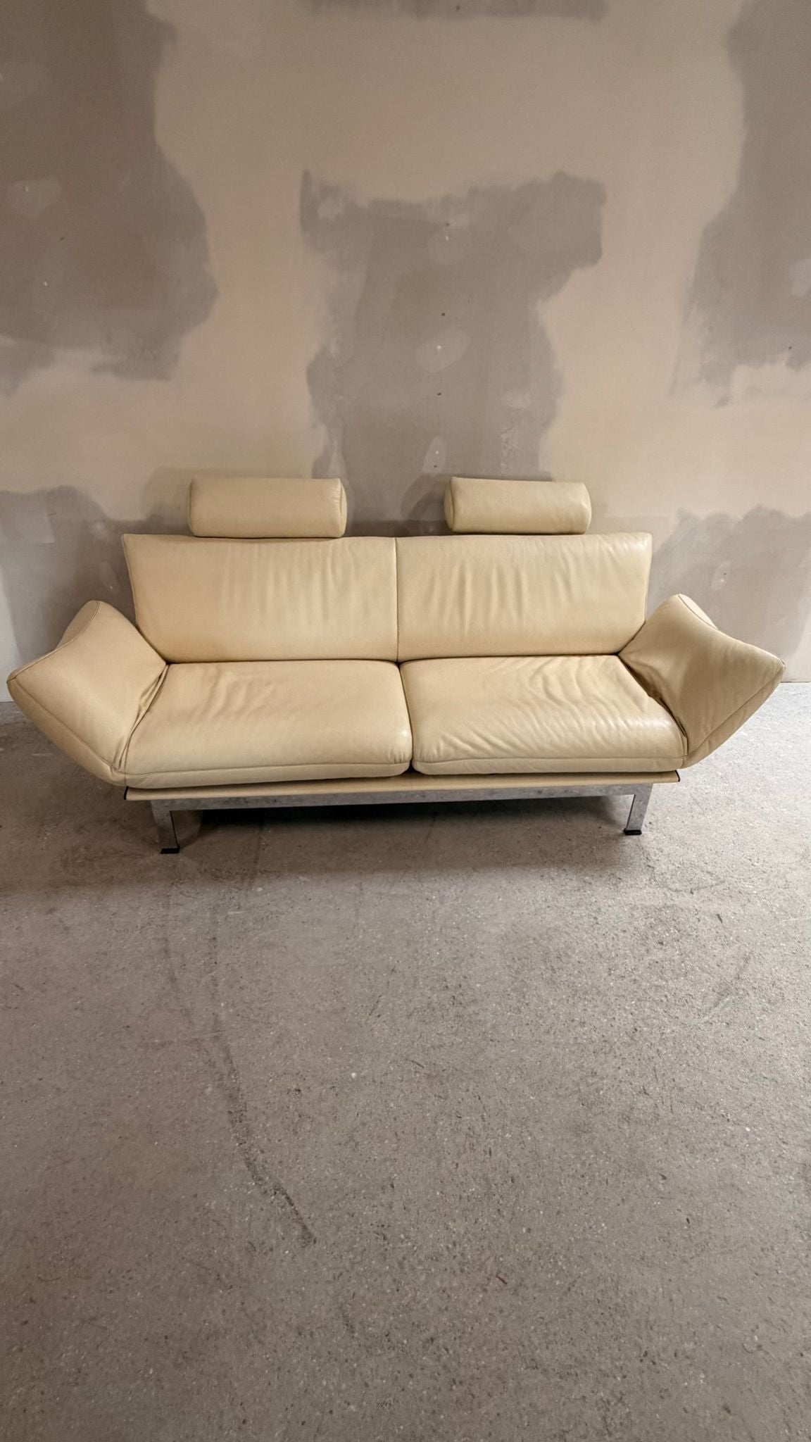 De Sede Sofa DS 140 entworfen von Reto Frigg 80`s aus Leder