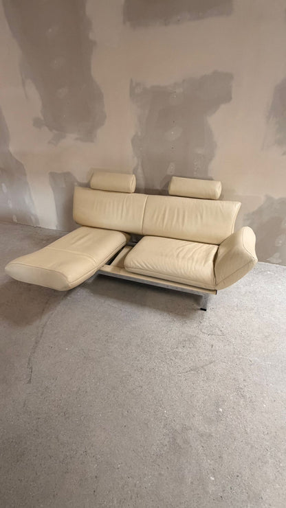 De Sede Sofa DS 140 entworfen von Reto Frigg 80`s aus Leder