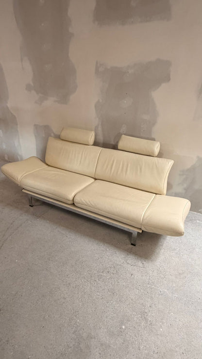 De Sede Sofa DS 140 entworfen von Reto Frigg 80`s aus Leder