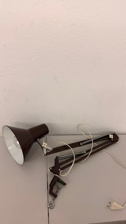 Vintage Arbeitsleuchte/ Architektenlampe mit Gelenkarm 70`s