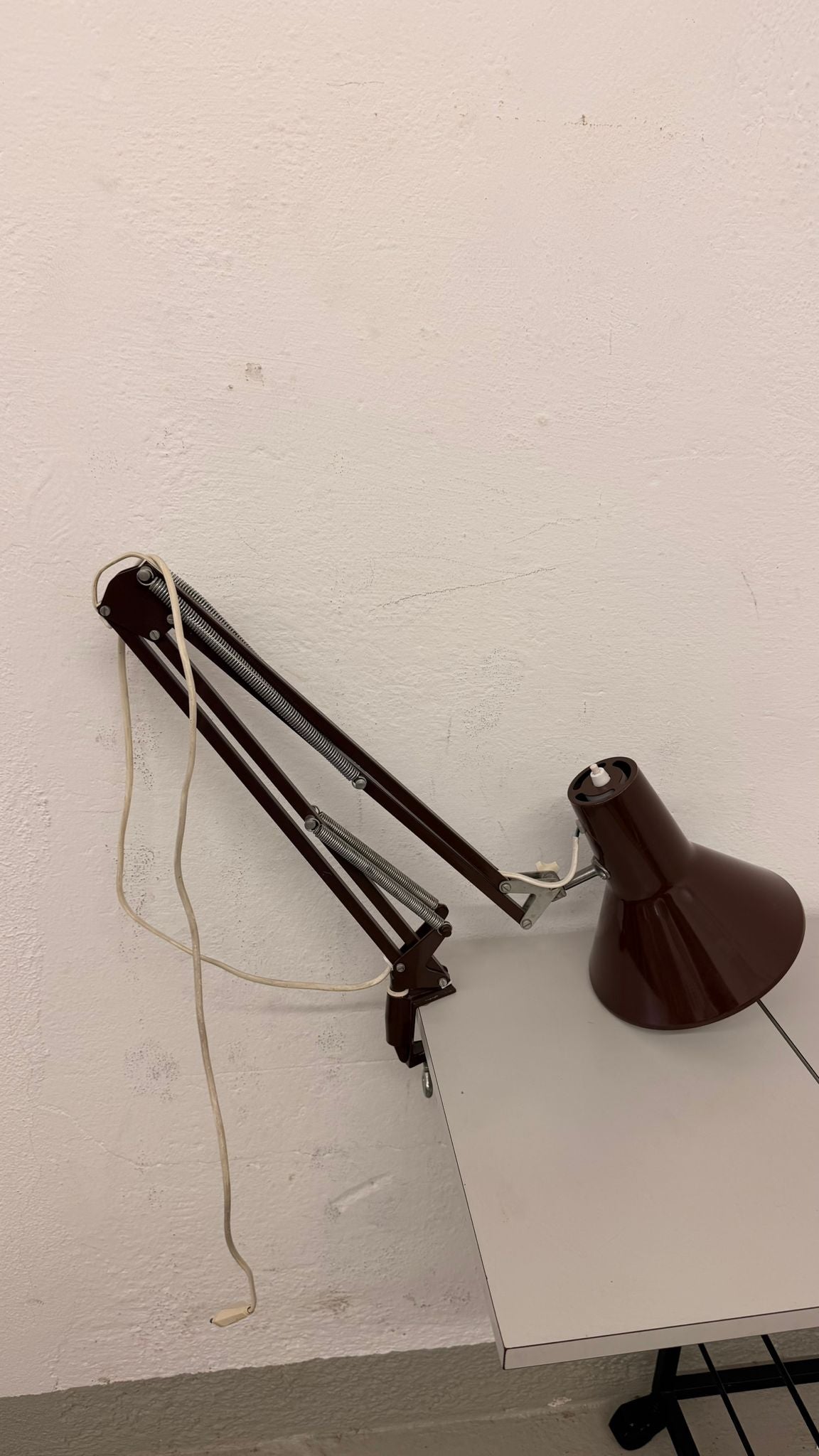 Vintage Arbeitsleuchte/ Architektenlampe mit Gelenkarm 70`s