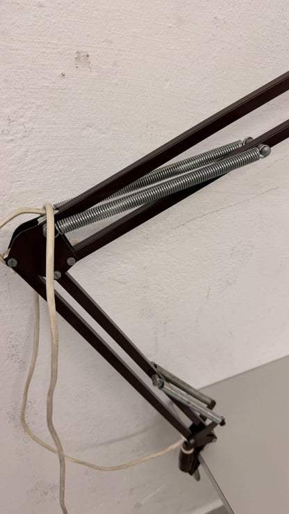 Vintage Arbeitsleuchte/ Architektenlampe mit Gelenkarm 70`s